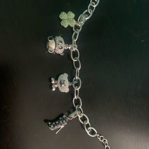 Swarovski crystal charm bracelet